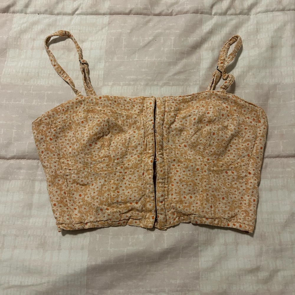 Floral Tan Women's Top